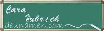 Cara Hubrich Visitenkarte